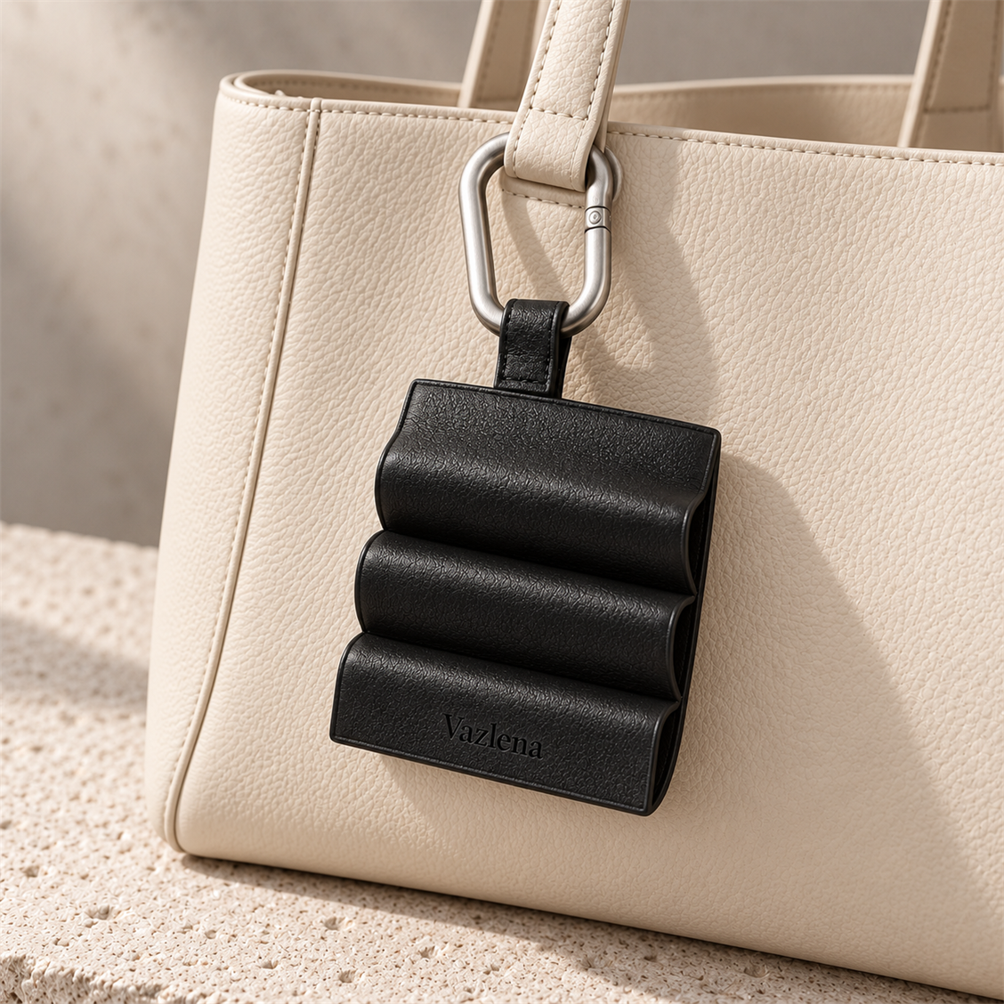 Vazlena Folded Black Bag Charm