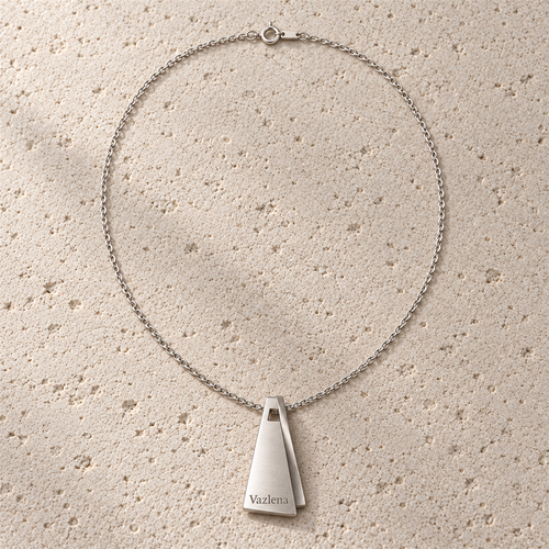 Vazlena Fold Pendant Necklace
